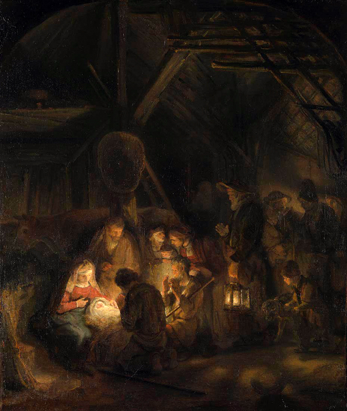 The-Adoration-of-the-Shepherds-Rembrandt